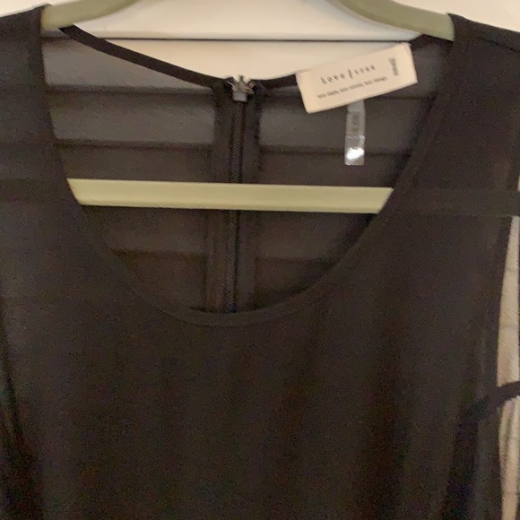 Black and white see-through dress - Picture 5 of 6